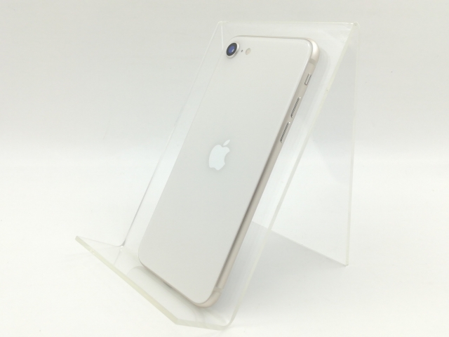 【中古】Apple au 【SIMフリー】 iPhone SE（第3世代） 128GB スターライト MMYG3J/A【福岡筑紫】保証期間１ヶ月【ランクB】