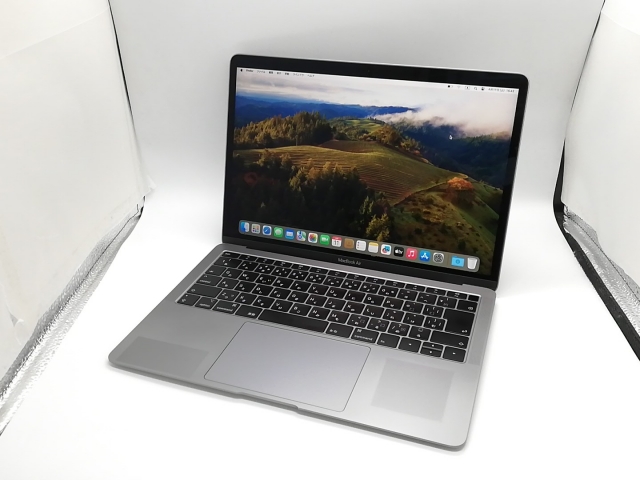 【中古】Apple MacBook Air 13インチ Corei5:1.6GHz 128GB Touch ID搭載モデル スペースグレイ MVFH2J/A (Mid 2019)【福岡天神】保証期間１ヶ月【ランクC】