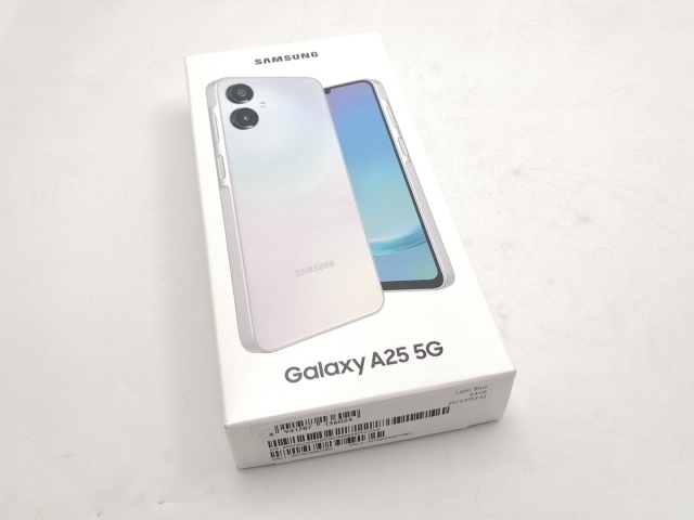 未使用】SAMSUNG au 【SIMフリー】 Galaxy A25 5G ライトブルー 4GB