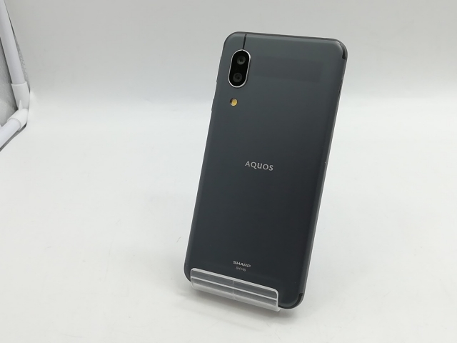 【中古】SHARP au 【SIMロック解除済み】 AQUOS sense3 ブラック 4GB 64GB SHV45【福岡筑紫】保証期間１ヶ月【ランクB】