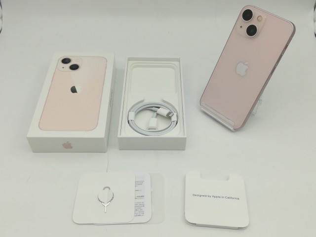 【中古】【赤ロム保証あり】Apple au 【SIMフリー】 iPhone 13 mini 128GB ピンク MLJF3J/A【福岡筑紫】保証期間１ヶ月【ランクA】