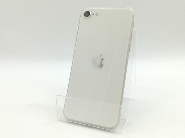 【中古】Apple au 【SIMフリー】 iPhone SE（第3世代） 128GB スターライト MMYG3J/A【福岡筑紫】保証期間１ヶ月【ランクC】