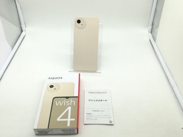 未使用】SHARP ymobile 【SIMフリー】 AQUOS Wish4 ホワイト 4GB 64GB
