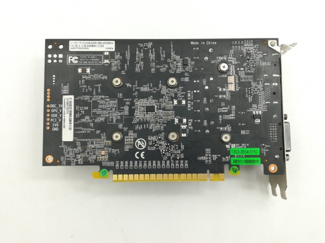 【中古】玄人志向 GF-GTX1050Ti-4GB/OC/SF GTX1050Ti/4GB(GDDR5)/PCI-E【福岡筑紫】保証期間１週間