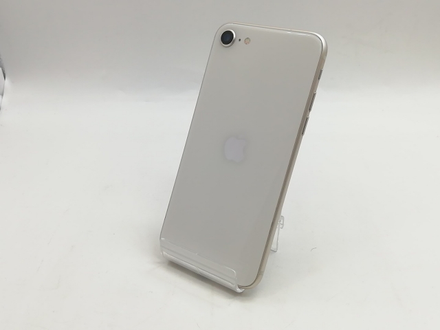 【中古】Apple SoftBank 【SIMフリー】 iPhone SE（第3世代） 64GB スターライト MMYD3J/A【福岡筑紫】保証期間１ヶ月【ランクC】