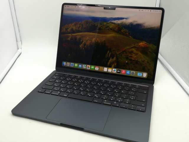 【中古】Apple MacBook Air 13インチ CTO (M32024) ミッドナイト M3(CPU:8C/GPU:8C)/8G/256G【福岡筑紫】保証期間１ヶ月【ランクA】