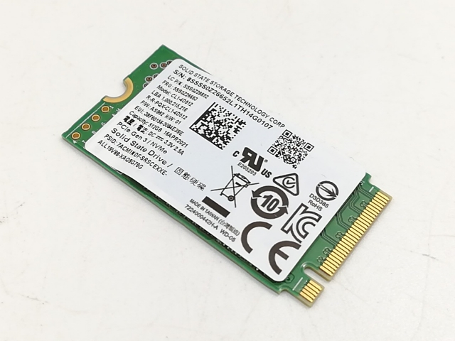 【中古】各社 512GB SSD (M.2 2242/PCIe3.0 NVMe)【福岡筑紫】保証期間１週間