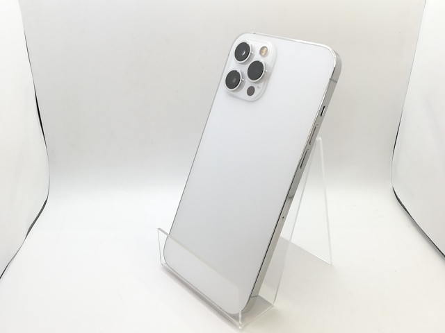 【中古】Apple docomo 【SIMロック解除済み】 iPhone 12 Pro Max 128GB シルバー MGCV3J/A【熊本】保証期間１ヶ月【ランクC】
