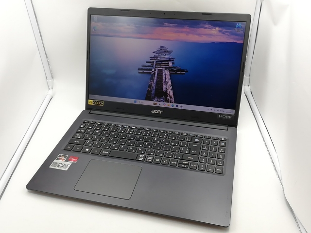【中古】Acer Aspire 3 A315-23-F38U/K チャコールブラック【R3-3250U 8G 2T(HDD)+256G(SSD) 1GbE WiFi 15.5LCD(1920x1080)】【福岡筑紫】保証期間１ヶ月【ランクB】