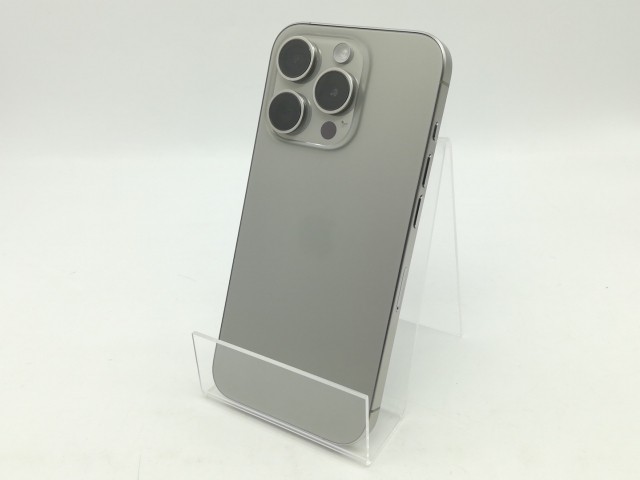 【中古】Apple 国内版 【SIMフリー】 iPhone 15 Pro 128GB ナチュラルチタニウム MTU93J/A【福岡筑紫】保証期間１ヶ月【ランクA】