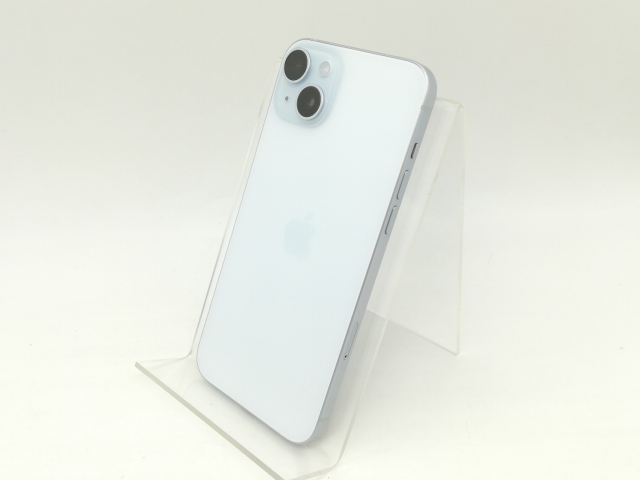 【中古】Apple 国内版 【SIMフリー】 iPhone 15 Plus 128GB ブルー MU0D3J/A【DS秋葉】保証期間１ヶ月【ランクA】