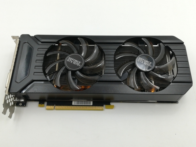 【中古】Palit GTX1070Ti 8GB DUAL(NE5107T015P2-1043D) GTX1070Ti/8GB(GDDR5)/PCI-E【福岡筑紫】保証期間１週間