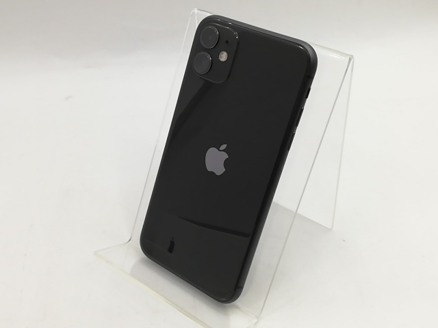 【中古】Apple SoftBank 【SIMロック解除済み】 iPhone 11 128GB ブラック MWM02J/A【福岡筑紫】保証期間１ヶ月【ランクB】
