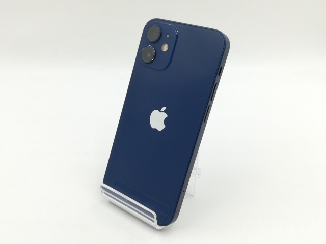 【中古】Apple SoftBank 【SIMロック解除済み】 iPhone 12 mini 64GB ブルー MGAP3J/A【福岡筑紫】保証期間１ヶ月【ランクC】