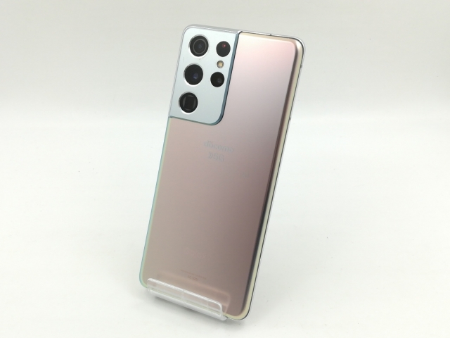 【中古】SAMSUNG docomo 【SIMロック解除済み】 Galaxy S21 Ultra 5G ファントムシルバー 12GB 256GB SC-52B【福岡筑紫】保証期間１ヶ月【ランクA】