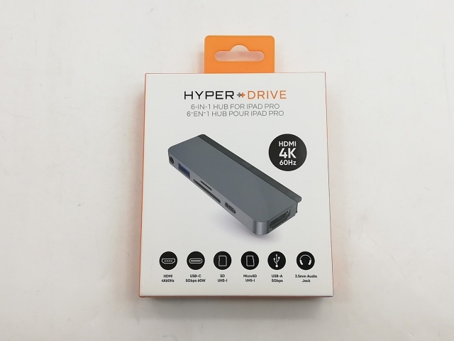 【中古】N/B HyperDrive iPad 6-インチ-1 USB-C Hub 【福岡筑紫】言いはなつ継続期間１週