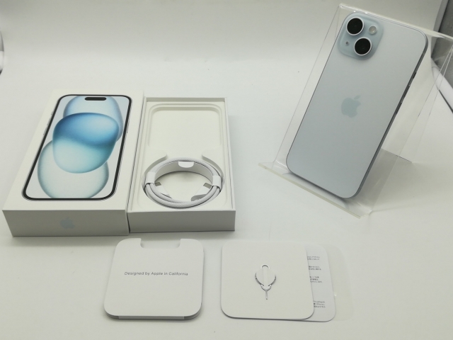 Apple - Apple iPhone 15 128GB スマートフォン本体 5G au SIMフリー ブルー MTML3J/A 中古 T1 中古】Apple au 【SIMフリー】 iPhone 15 128GB ブルー MTML3J/A