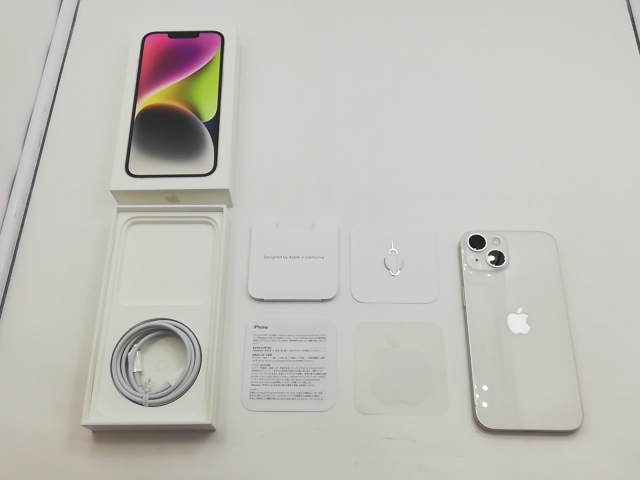 【中古】Apple 国内版 【SIMフリー】 iPhone 14 128GB スターライト MPUQ3J/A【福岡筑紫】保証期間１ヶ月【ランクB】_9