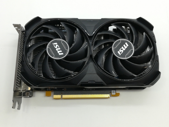 【中古】MSI GeForce RTX 4060 VENTUS 2X BLACK 8G OC RTX4060/8GB(GDDR6)【福岡筑紫】保証期間１週間