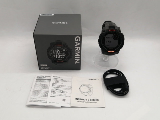 【中古】Garmin Instinct 3 Dual Power 50mm 010-02935-30 Black/Charcoal【町田】保証期間１ヶ月【ランクA】_9