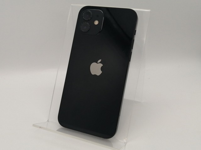 【中古】Apple au 【SIMロック解除済み】 iPhone 12 128GB ブラック MGHU3J/A【高崎モントレー】保証期間１ヶ月【ランクB】