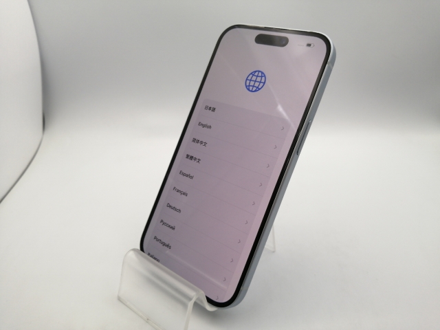 【中古】Apple 楽天モバイル 【SIMフリー】 iPhone 15 256GB ブルー MTMR3J/A【神保町】保証期間１ヶ月【ランクA】