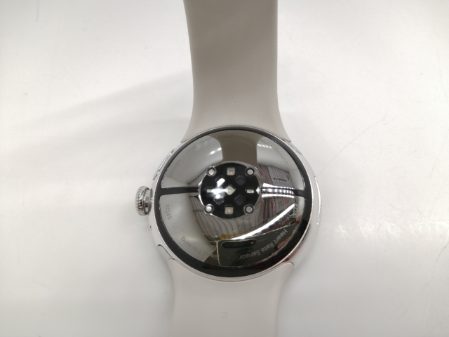 【中古】Google Pixel Watch2 Bluetooth/Wi-Fiモデル PolishedSilverアルミケース/Porcelainアクティブバンド【秋葉5号】保証期間１ヶ月【ランクB】_2