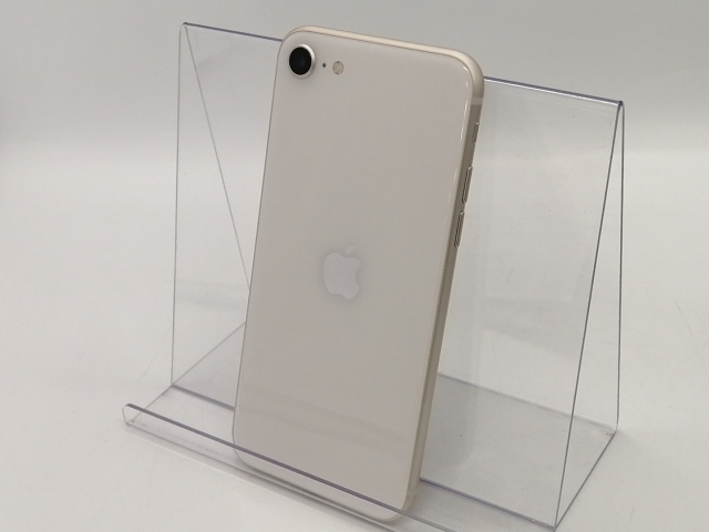 【中古】Apple au 【SIMフリー】 iPhone SE（第3世代） 64GB スターライト MMYD3J/A【大宮東口】保証期間１ヶ月【ランクA】