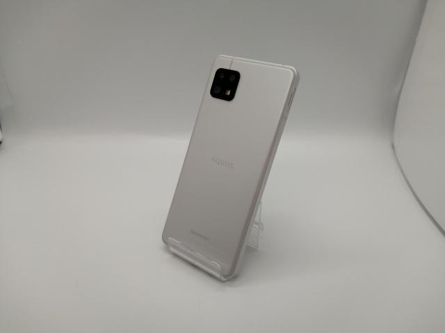 【中古】SHARP 楽天モバイル 【SIMフリー】 AQUOS Sense6 シルバー 4GB 64GB SH-RM19【大須アメ横】保証期間１ヶ月【ランクA】