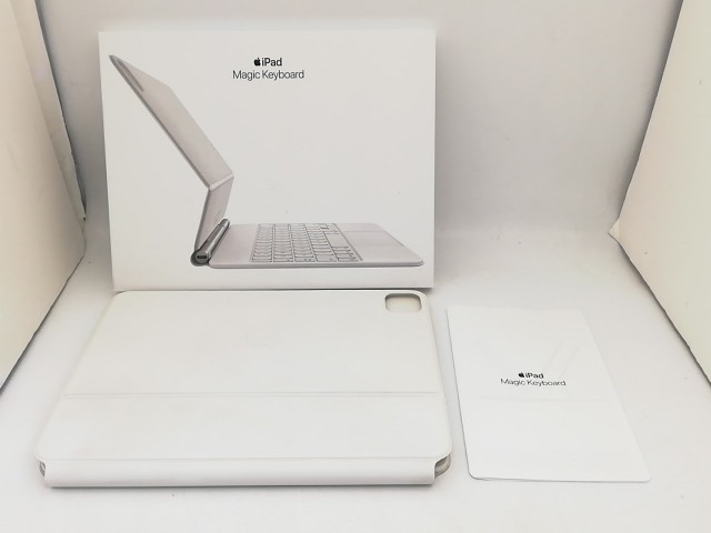 【中古】Apple Magic Keyboard 日本語（JIS） ホワイト iPad Air（第4/第5/第6世代）・Pro 11インチ（第1/第2/第3/第4世代）用 MJQJ3J/A