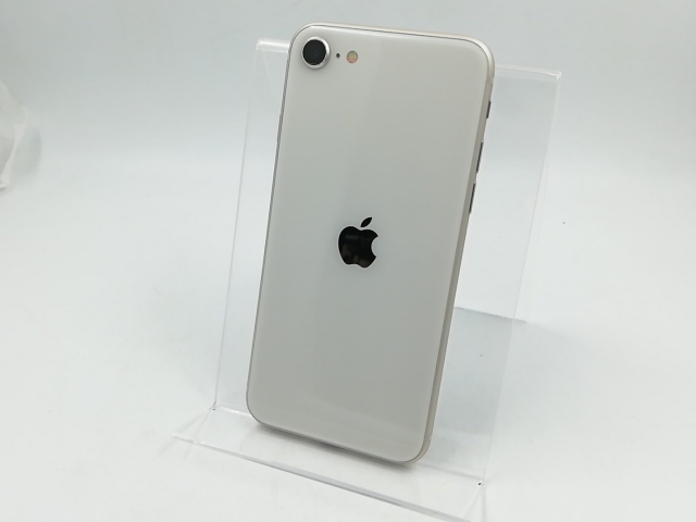 【中古】Apple au 【SIMフリー】 iPhone SE（第3世代） 64GB スターライト MMYD3J/A【千葉】保証期間１ヶ月【ランクA】