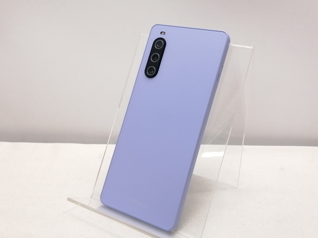 中古】SONY au 【SIMフリー】 Xperia 10 V ラベンダー 6GB 128GB SOG11