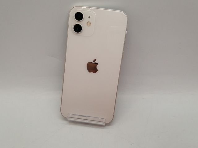 【中古】Apple docomo 【SIMロック解除済み】 iPhone 12 256GB ホワイト MGJ13J/A【大阪本店】保証期間１週間【ランクC】