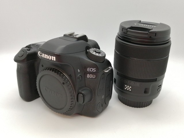 【中古】Canon EOS 80D EF-S18-135 IS USM レンズキット【高崎モントレー】保証期間１ヶ月【ランクB】