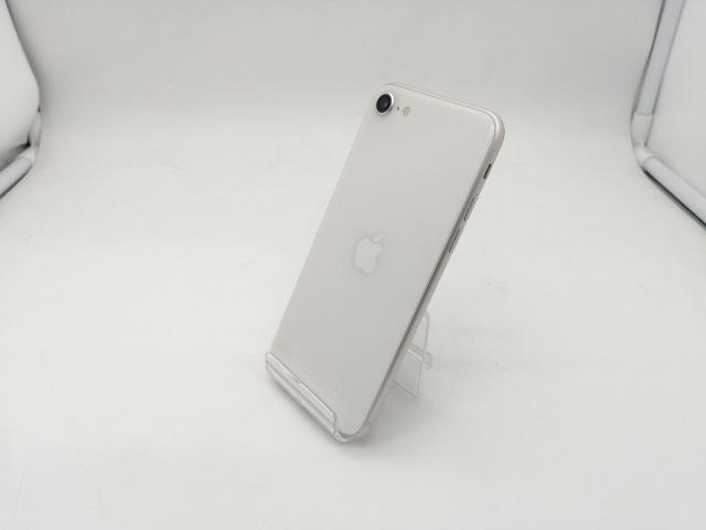 【中古】Apple 国内版 【SIMフリー】 iPhone SE（第3世代） 64GB スターライト MMYD3J/A【なんば】保証期間１ヶ月【ランクB】