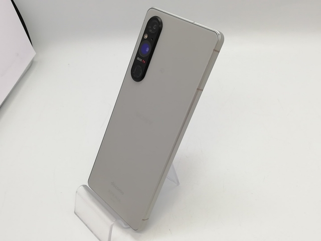 中古】SONY docomo 【SIMフリー】 Xperia 1 V プラチナシルバー 12GB 