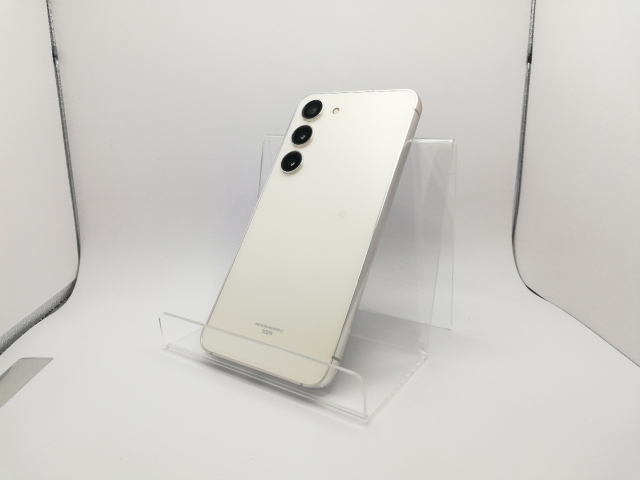 【中古】SAMSUNG au 【SIMフリー】 Galaxy S23 クリーム 8GB 256GB SCG19【川崎駅前】保証期間１ヶ月【ランクB】