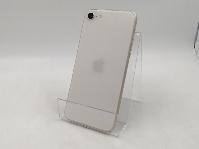 【中古】Apple au 【SIMフリー】 iPhone SE（第3世代） 64GB スターライト MMYD3J/A【千葉】保証期間１ヶ月【ランクA】