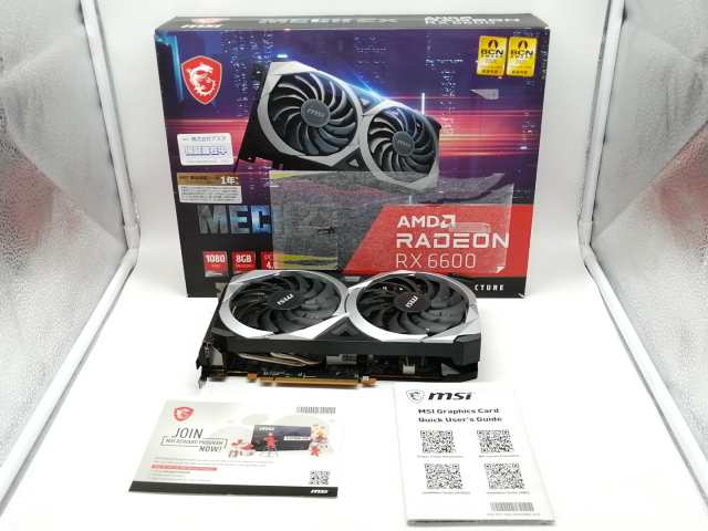 【中古】MSI Radeon RX 6600 MECH 2X 8G RX6600/8GB(GDDR6)/PCI-E【秋葉2号】保証期間１週間