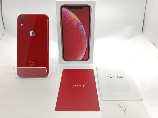 【中古】Apple SoftBank 【SIMロック解除済み】 iPhone XR 64GB (PRODUCT)RED MT062J/A【秋葉5号】保証期間１ヶ月【ランクB】