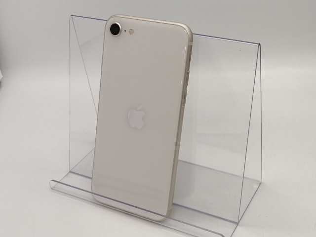 【中古】Apple au 【SIMフリー】 iPhone SE（第3世代） 64GB スターライト MMYD3J/A【大宮東口】保証期間１ヶ月【ランクB】