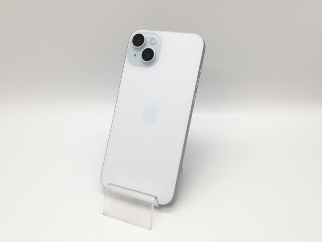 【中古】Apple 楽天モバイル 【SIMフリー】 iPhone 15 Plus 128GB ブルー MU0D3J/A【福岡天神】保証期間１ヶ月【ランクA】