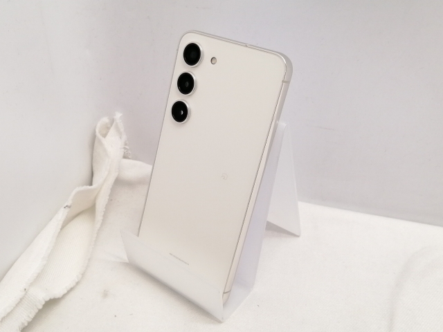 中古】SAMSUNG au 【SIMフリー】 Galaxy S23 クリーム 8GB 256GB SCG19