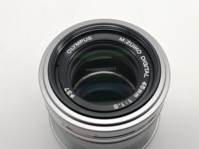 中古】OLYMPUS M.ZUIKO DIGITAL 45mm F1.8 シルバー (MFTマウント