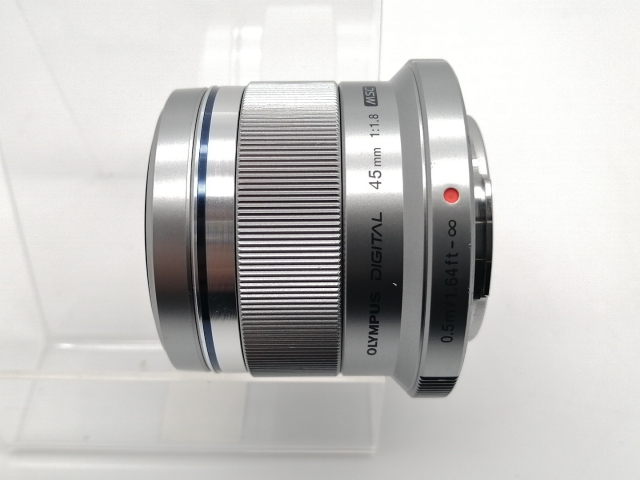 中古】OLYMPUS M.ZUIKO DIGITAL 45mm F1.8 シルバー (MFTマウント