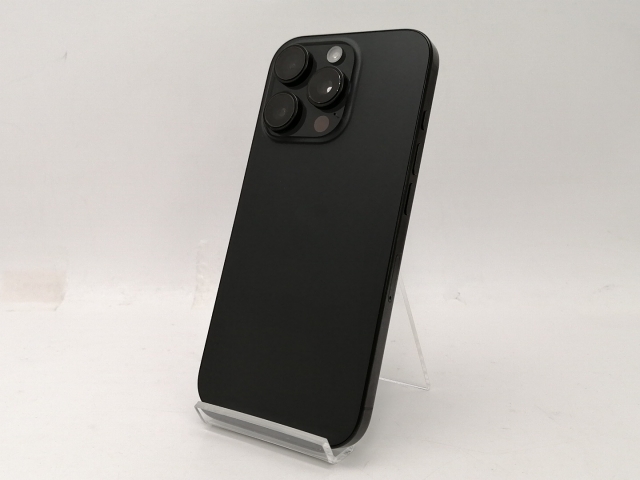 【中古】Apple SoftBank 【SIMフリー】 iPhone 16 Pro 256GB ブラックチタニウム MYN03J/A【新宿2】保証期間１ヶ月【ランクC】