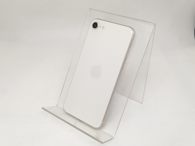 【中古】Apple au 【SIMフリー】 iPhone SE（第3世代） 64GB スターライト MMYD3J/A【日本橋3】保証期間１ヶ月【ランクA】