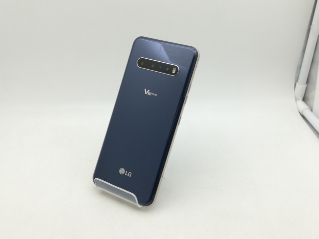 【中古】LG電子 SoftBank 【SIMロック解除済み】 LG V60 ThinQ 5G クラッシーブルー 8GB 128GB A001LG【神戸】保証期間１ヶ月【ランクB】