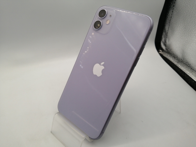 中古】Apple 国内版 【SIMフリー】 iPhone 11 64GB パープル MWLX2J/A 