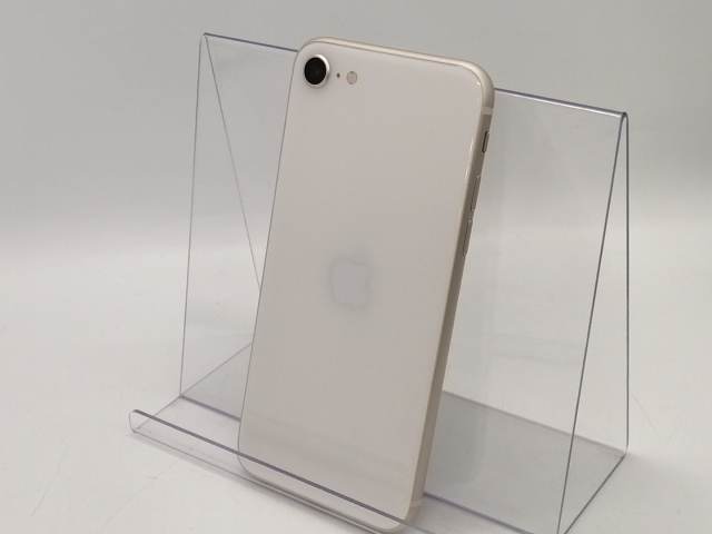 【中古】Apple au 【SIMフリー】 iPhone SE（第3世代） 64GB スターライト MMYD3J/A【大宮東口】保証期間１ヶ月【ランクB】